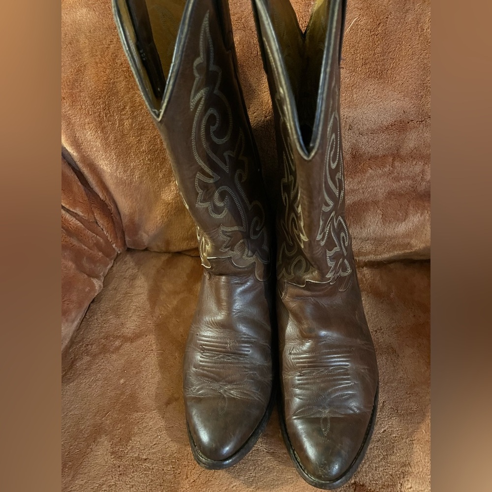 Justins Brown Western Cowboy Boots